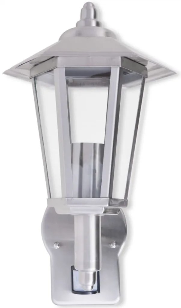 Candeeiro parede iluminação ascendente c/ sensor aço inoxidável