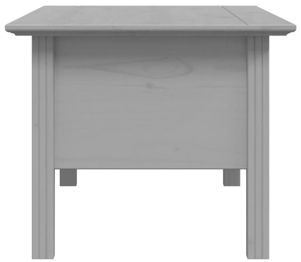 Mesa de centro BODO 100x55x46 cm madeira pinho maciça cinzento