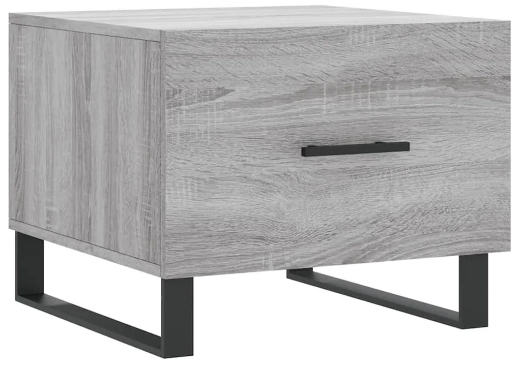 Mesas de centro 2 pcs 50x50x40 cm madeira proc. sonoma cinza