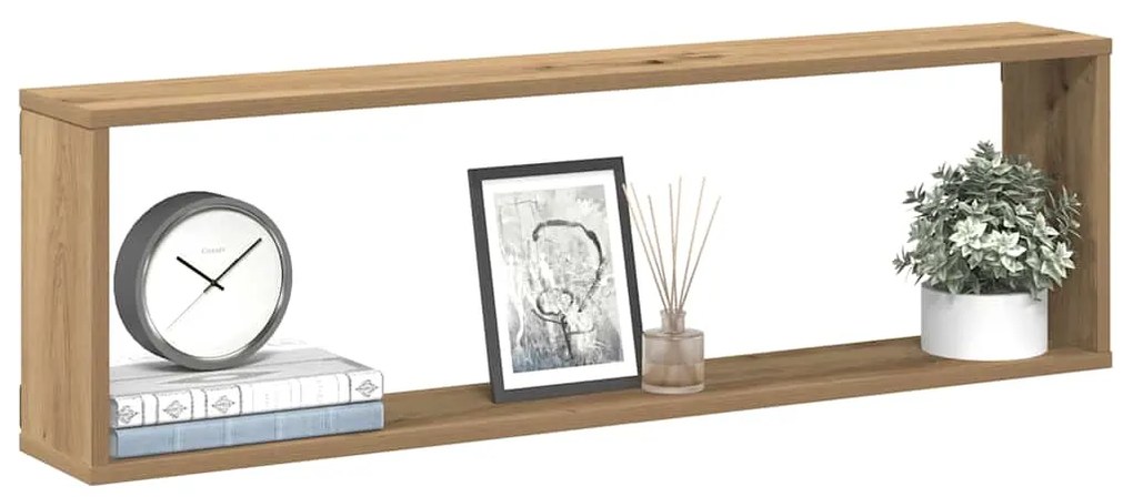 vidaXL Prateleiras cubo 4 pcs derivados de madeira carvalho artisiano
