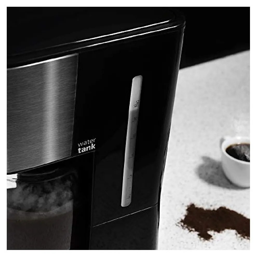 Máquina de café de filtro Coffee 66 Smart para 12 chávenas, com acabamentos em aço inoxidável e intensificador de aroma