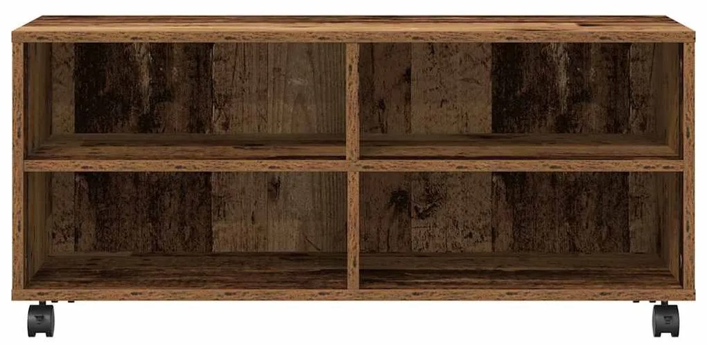 Cômoda para TV vidaXL Madeira Velha 90x35x35 cm Madeira Engenharia