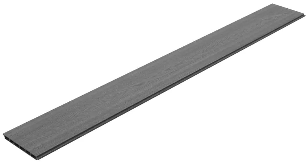 Placas de vedação de substituição 9 pcs em WPC 170 cm cinzento