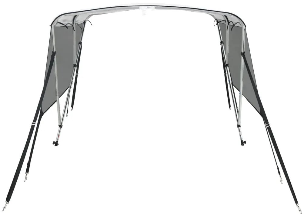 Toldo 3 arcos Bimini paredes malha laterais 183x(154-167)x137cm