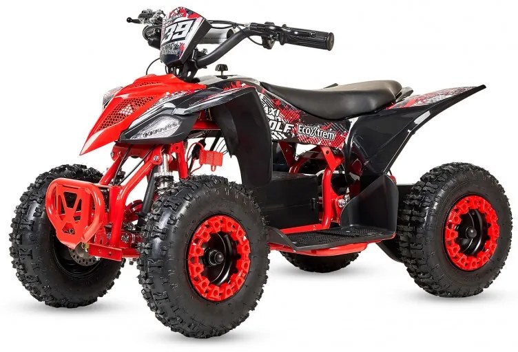 Moto 4 elétrica para crianças TIGER 1000W Velocidade 18-20 km/h, Autonomia 30-40 km Vermelha