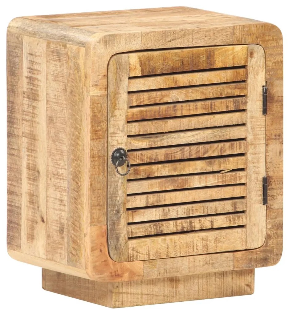 Mesa de cabeceira 40x30x50 cm madeira de mangueira áspera