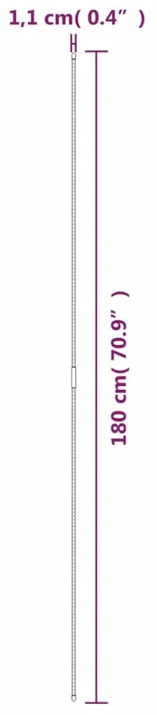 Estaca para plantas de jardim 30 pcs 180 cm aço