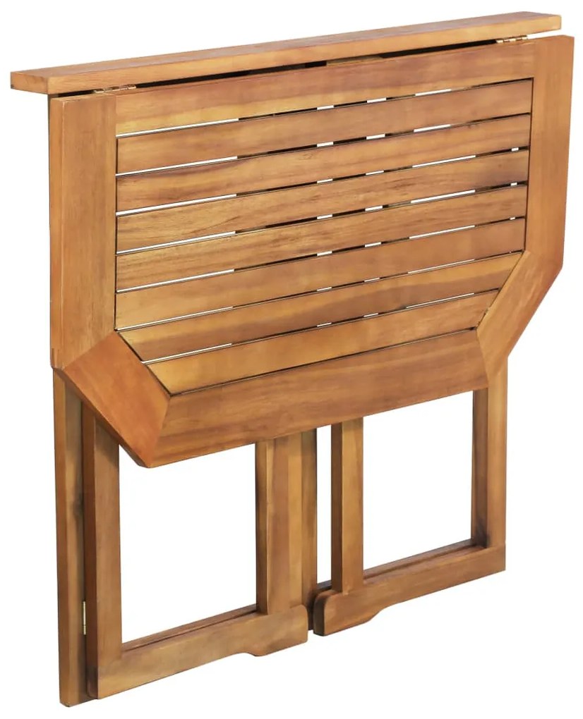 4 pcs conjunto bistrô em madeira de acácia maciça
