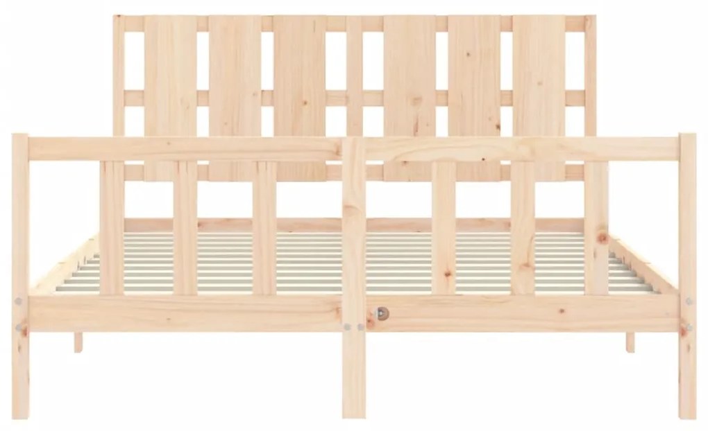 Estrutura de cama King Size com cabeceira madeira maciça