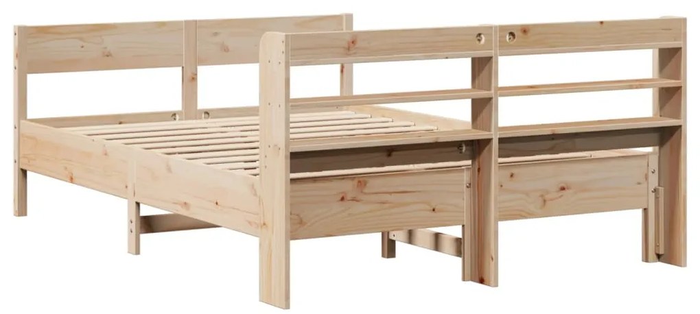 Cama sem colchão 160x200 cm madeira de pinho maciça