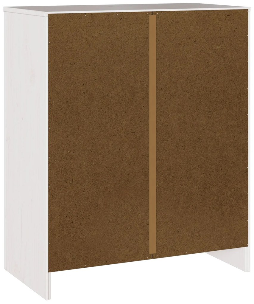 Cômoda vidaXL "DRAMMEN" Branca 76,5x40x91 cm Madeira Sólida de Pinho