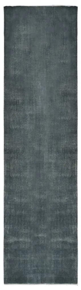 vidaXL Tapete/passadeira lavável poliéster 100x400 cm cinzento