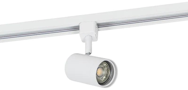 LED Sistema de iluminação de trilho inteligente branco 1-fase 3 luzes incluindo Wifi GU10 - Iconic Jeana Moderno