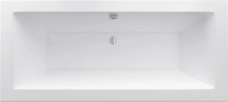 Mexen Cube banheira retangular 180 x 80 cm com estrutura, branca - 55051808000X