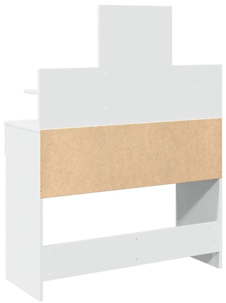 Toucador com LEDs 100x40x130 cm branco