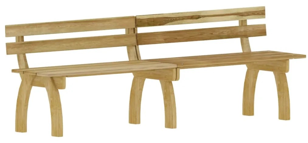 Conjunto de jantar p/ jardim 3 pcs madeira de pinho impregnada