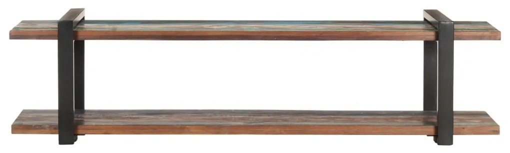 Móvel de TV 160x40x40 cm madeira recuperada maciça