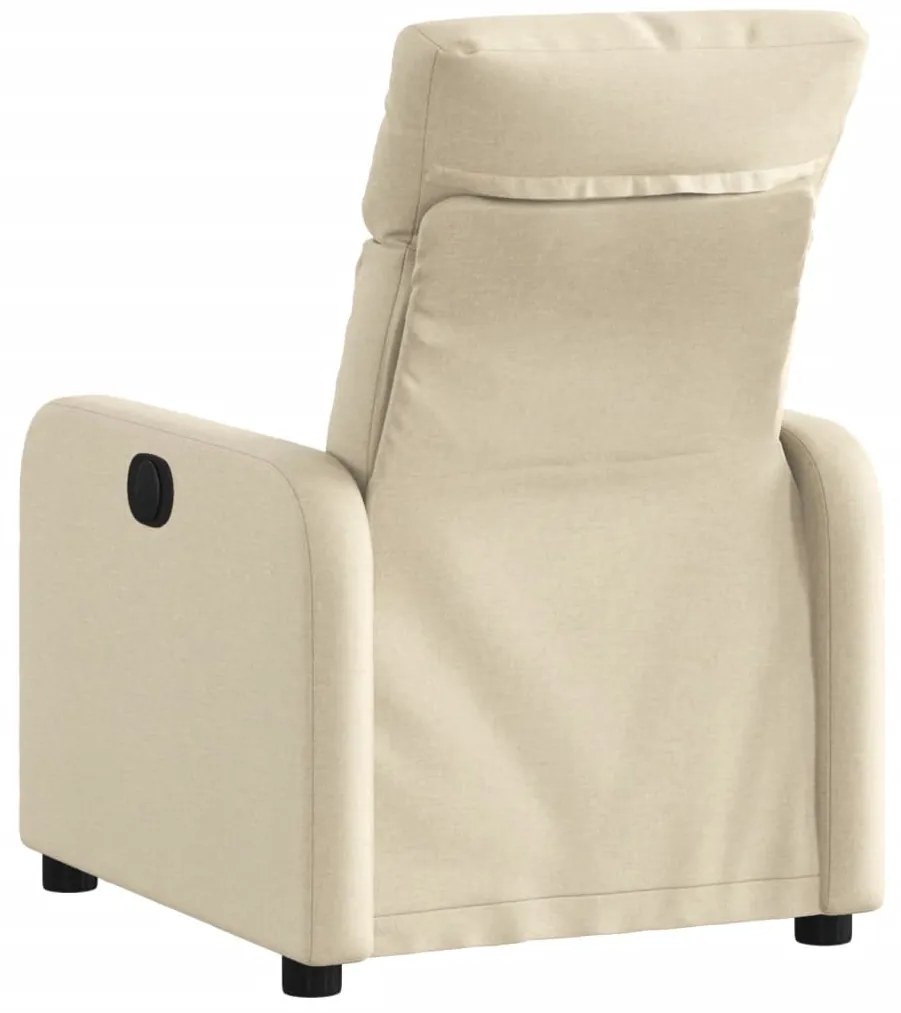 Poltrona reclinável tecido cor creme
