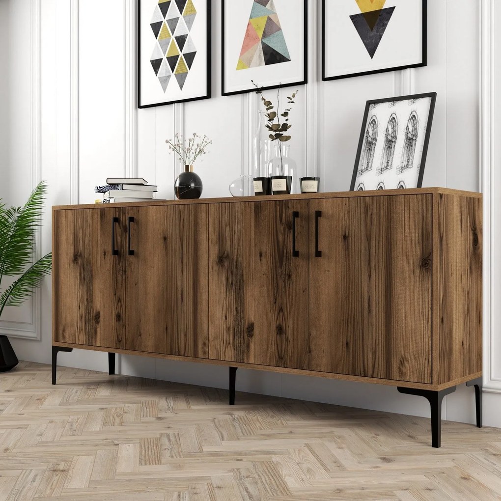 Console Kiev – Walnut – 180x78x35 cm