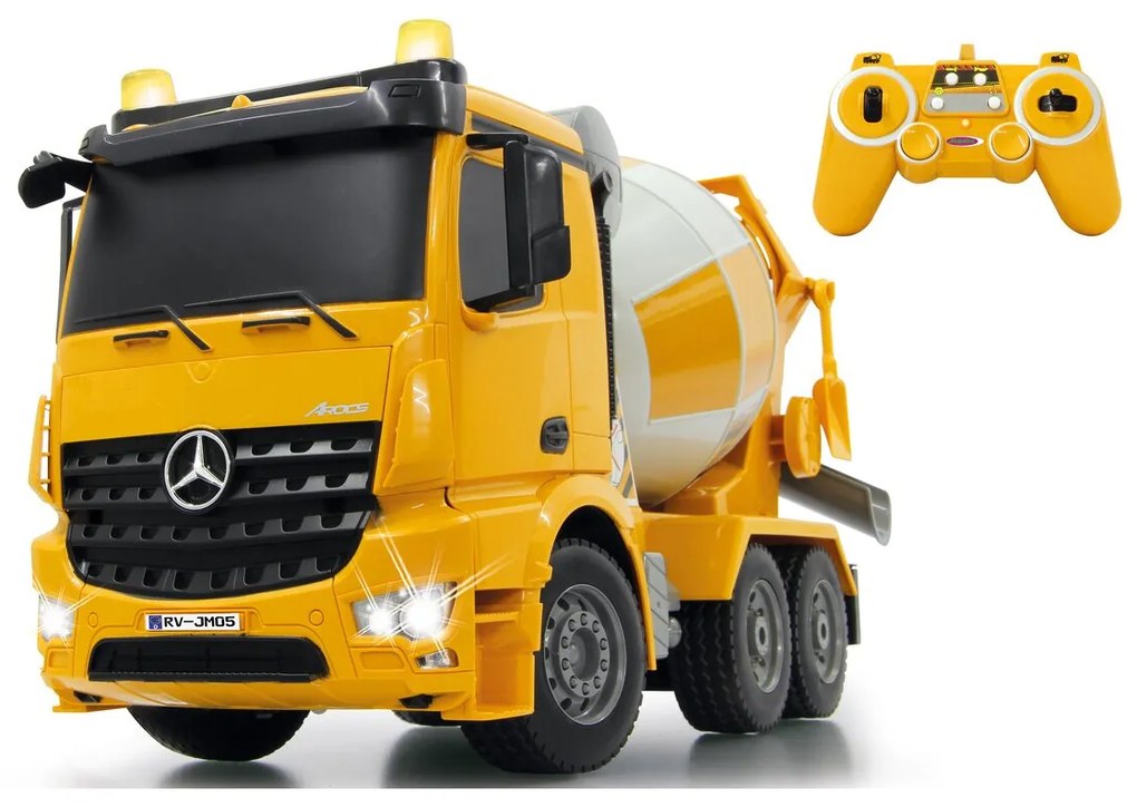 Camião Betoneira Cimento Telecomandado Mercedes-Benz Arocs 1:20 2,4GHz