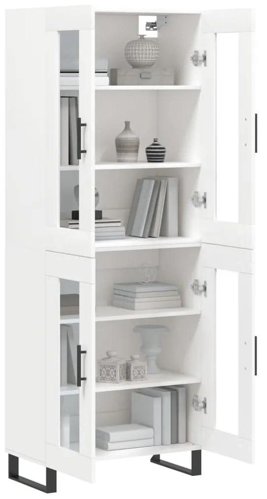 Armário alto 69,5x34x180 cm derivados de madeira branco