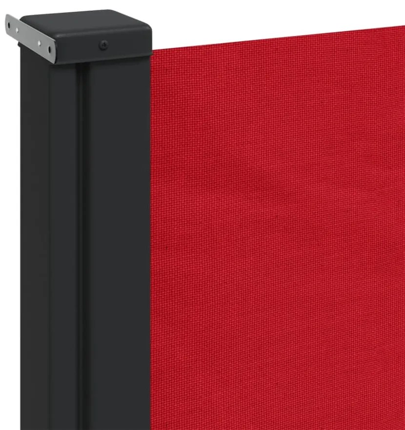 Toldo lateral retrátil 180x600 cm vermelho