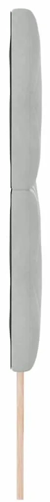 Cabeceira Design em Blocos de Diamante Cinza Claro 200 cm Veludo