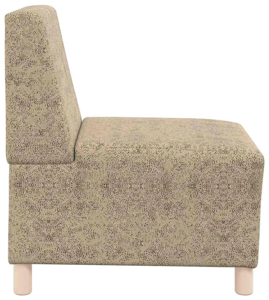 Poltrona em camurça artificial 55 cm cinzento-claro