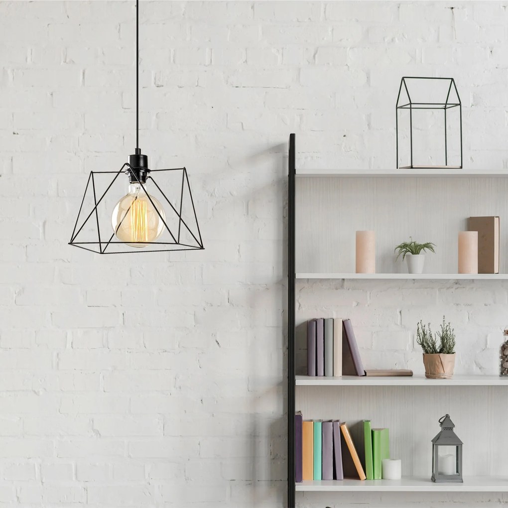 Chandelier Best – Preto – 24 cm x 122 cm