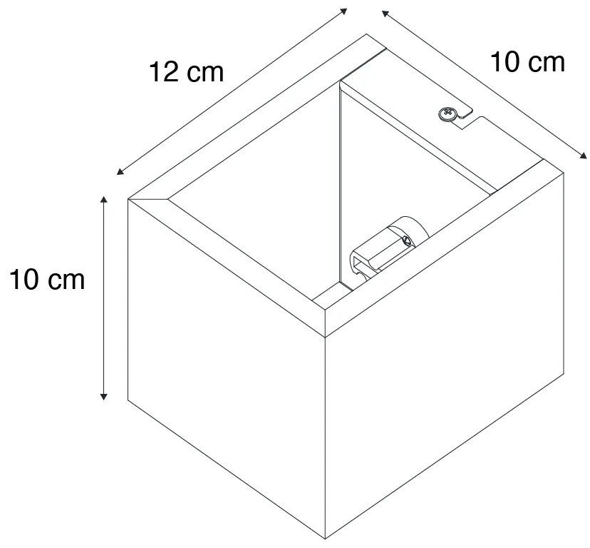 Candeeiro de parede rústico em madeira de carvalho - Transfer