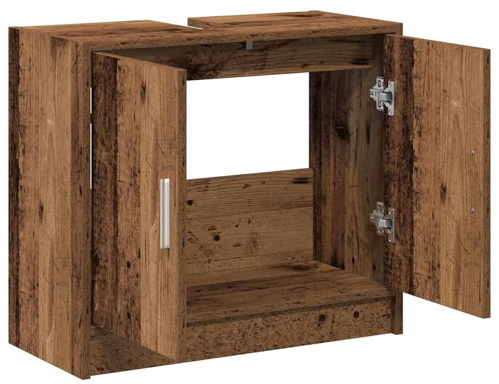 Gabinete de Pia Madeira Velha 63x29x55 cm Madeira Maciça