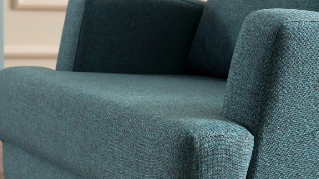 Cadeira Wing Kana – Turquesa – 76x91x87 cm