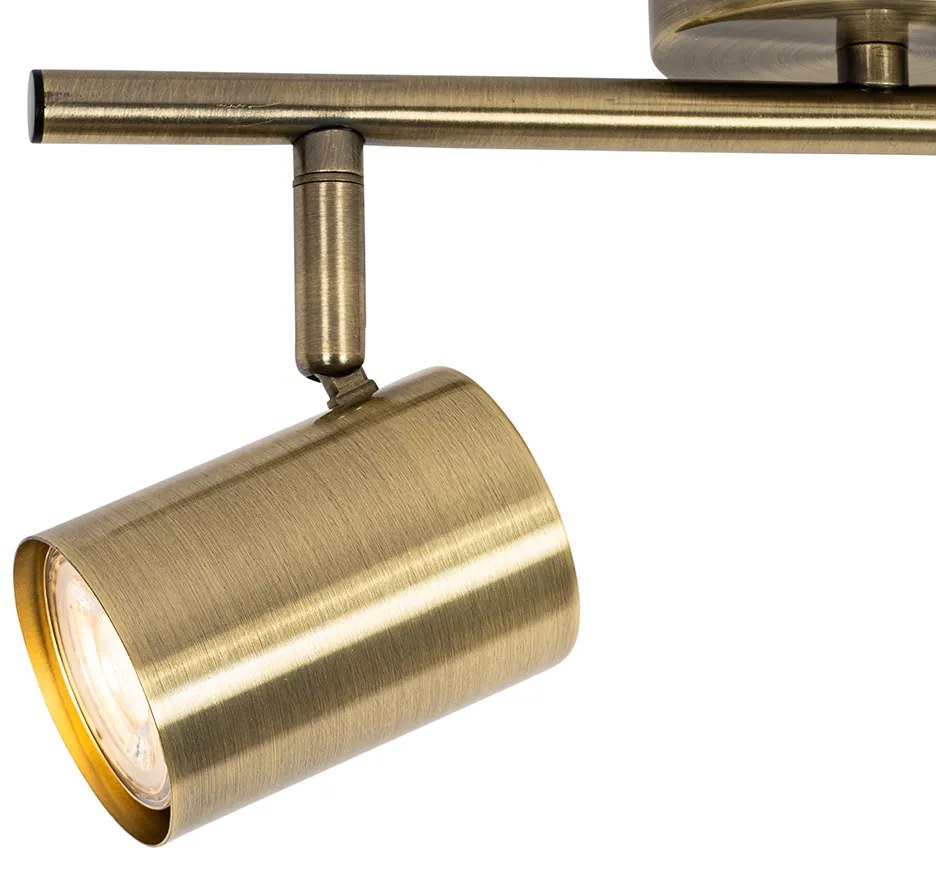 Projetores modernos bronze inclináveis 2-luzes - Jeana