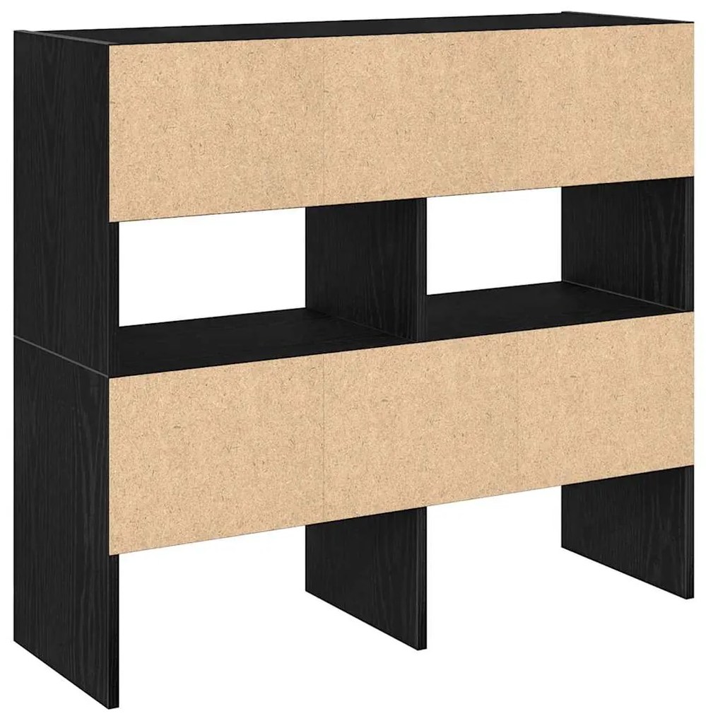 Sapateiras 2 pcs empilháveis 89,5x30x40 cm carvalho preto