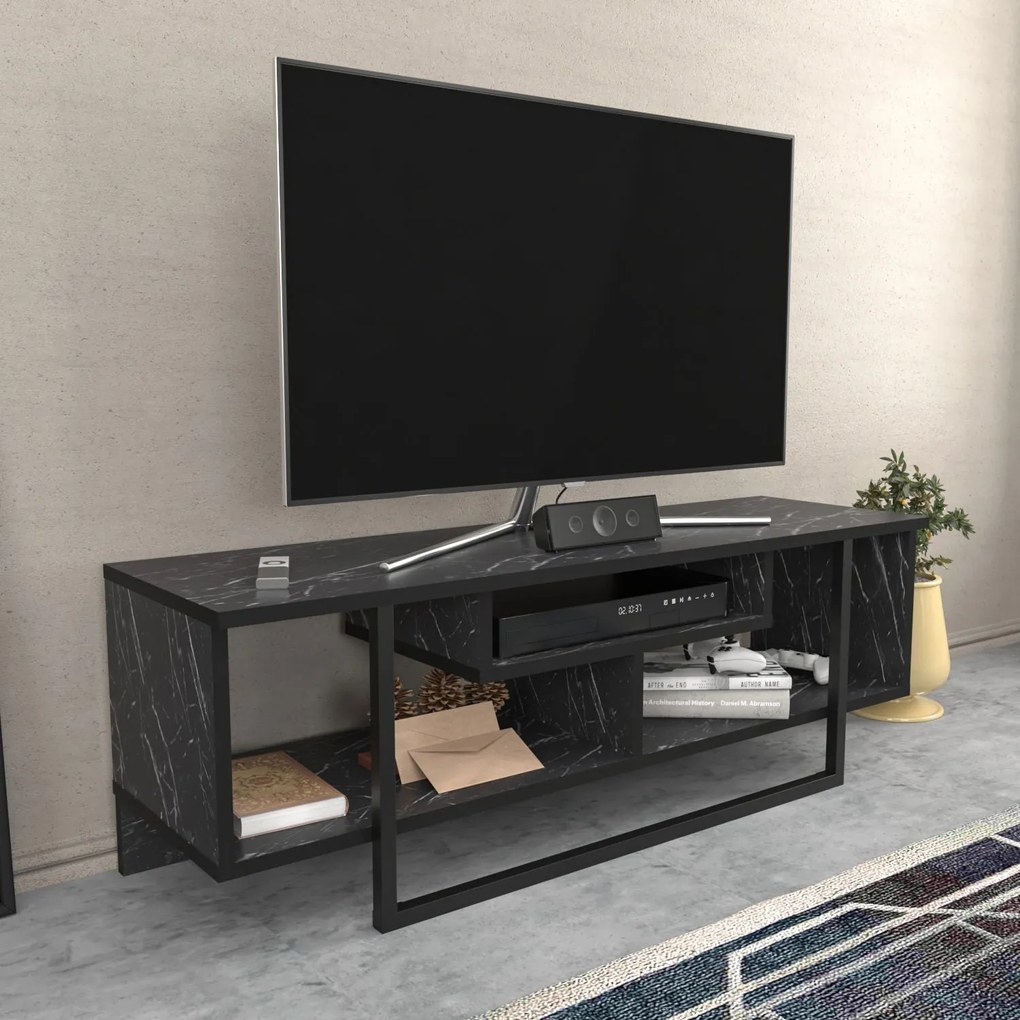 Móvel TV Asal – Preto – 120 cm