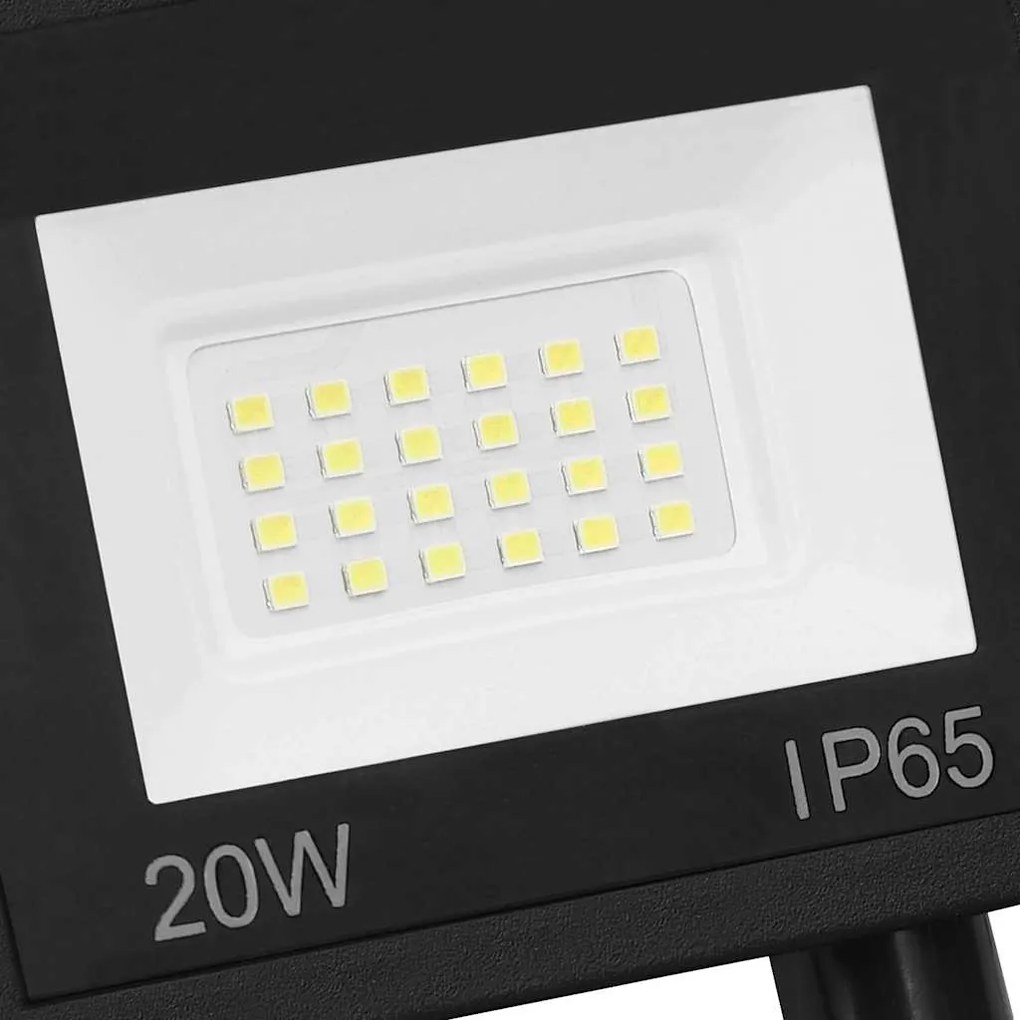 Projetor c/ iluminação LED e sensor 20 W branco quente