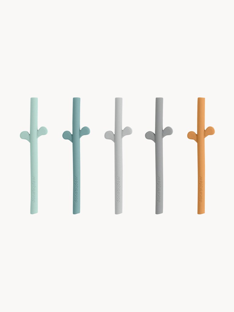 Palhinhas de silicone Peekaboo, 5 uni.