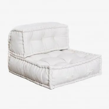 Sofá Modular em Algodão Yebel Branco - Sklum