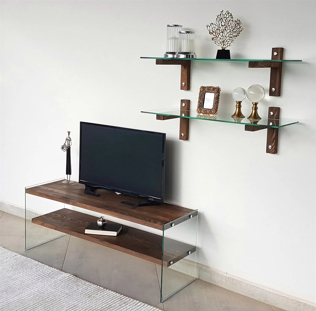 Unidade TV TV105 – Nogueira – 120x45x35 cm