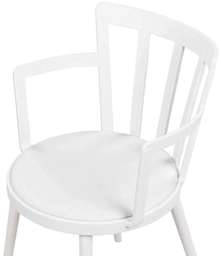 Conjunto de 4 cadeiras de jantar brancas MORILL Beliani