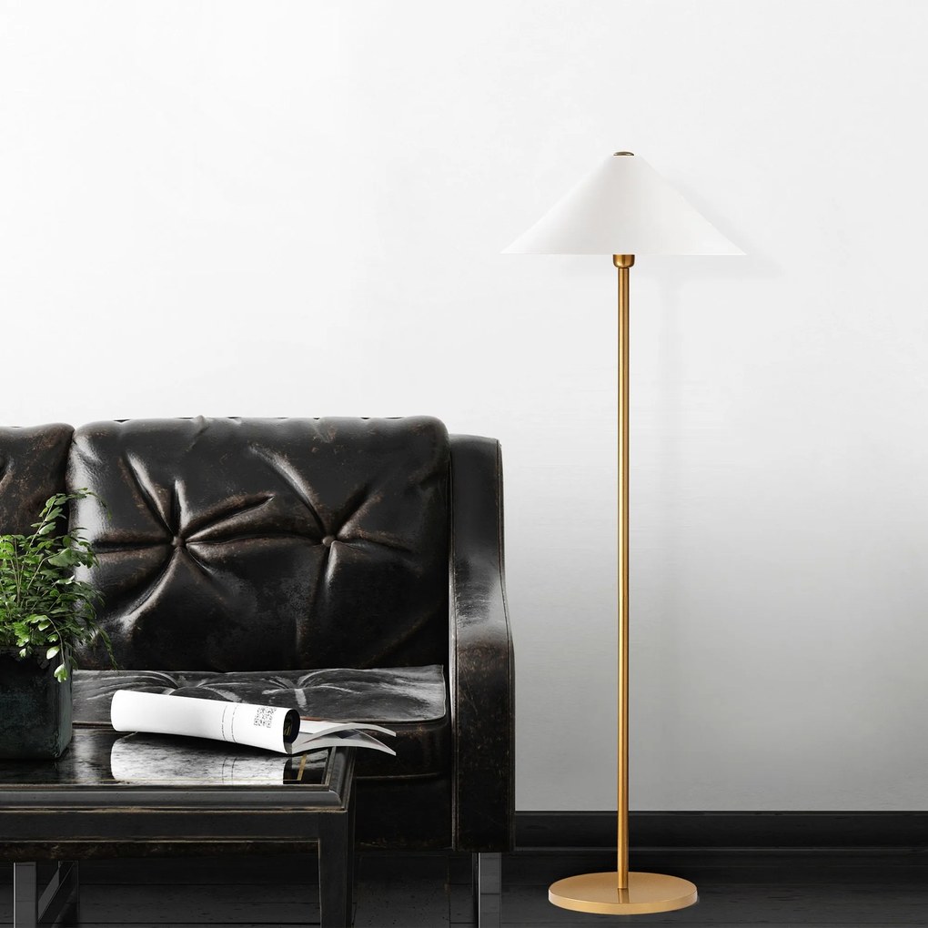Candeeiro de Pé Mixed – Dourado – 46 x 46 x 150 cm