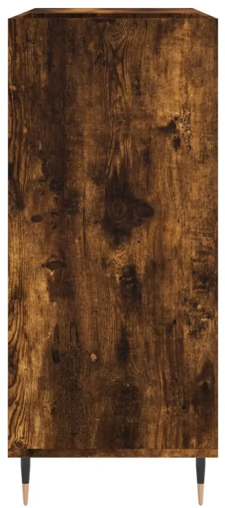 Armário p/ discos 84,5x38x89 cm deriv. madeira carvalho fumado