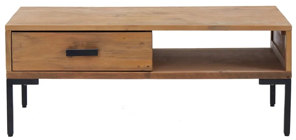 Mesa de centro 90x50x35 cm pinho maciço