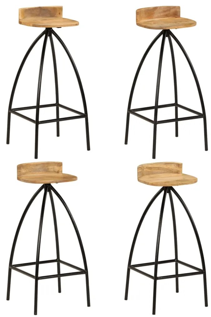 Conjunto de bar 5 pcs madeira de mangueira maciça