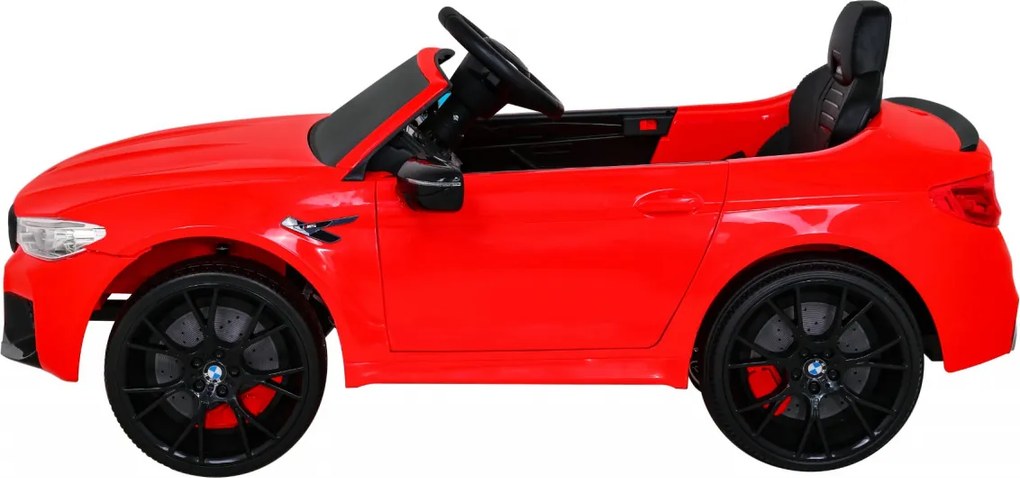 Carro elétrico para Crianças 3 a 7 anos 24V Bmw M5 DRIFT Vermelho