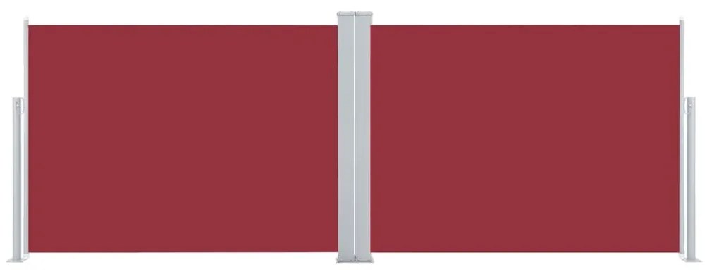 Toldo lateral retrátil 120x1000 cm vermelho