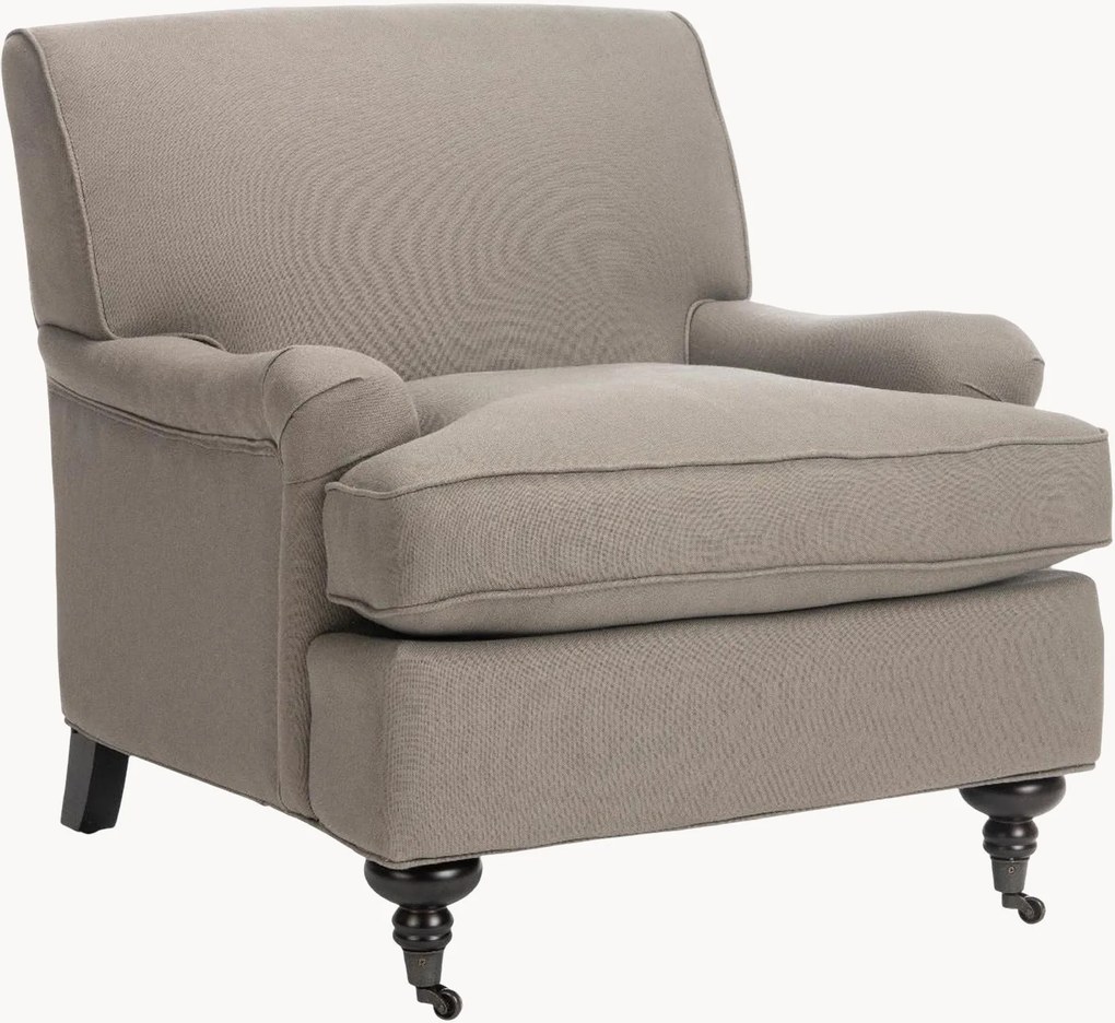 Poltrona em linho com rodas Modern