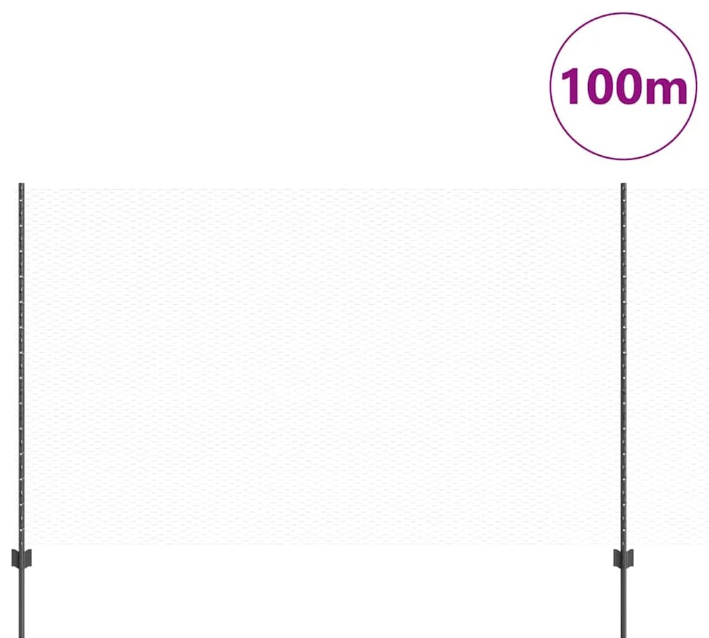 Postes de Cerca 22 pcs U-Canal Cinza 140 cm Aço