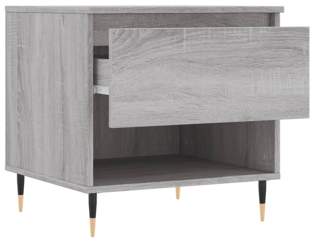 Mesa de centro 50x46x50 cm derivados de madeira cinzento sonoma