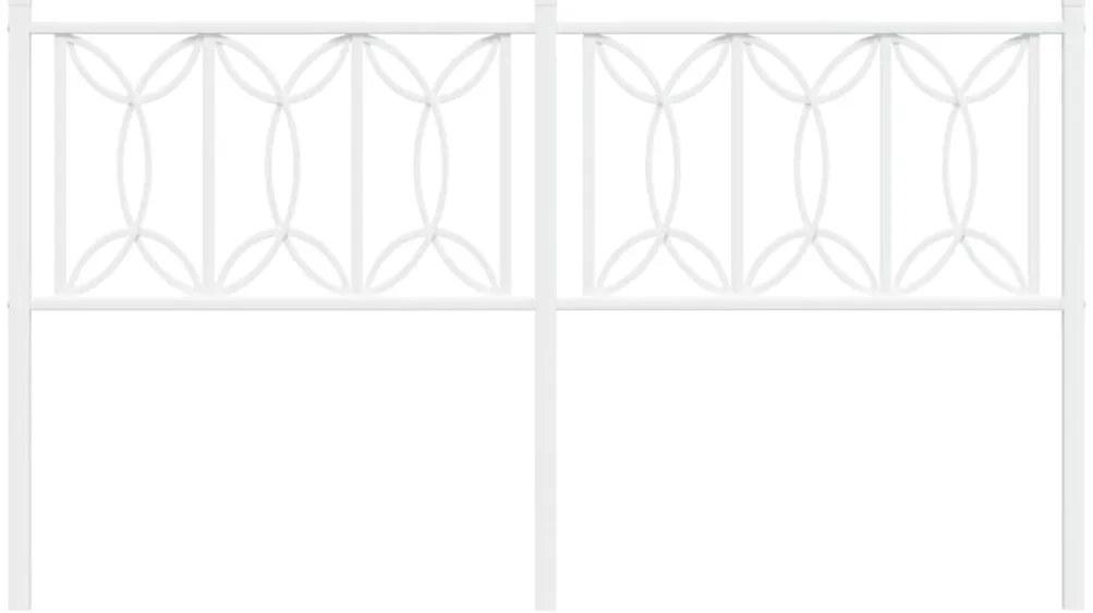 Cabeceira de cama 150 cm metal branco